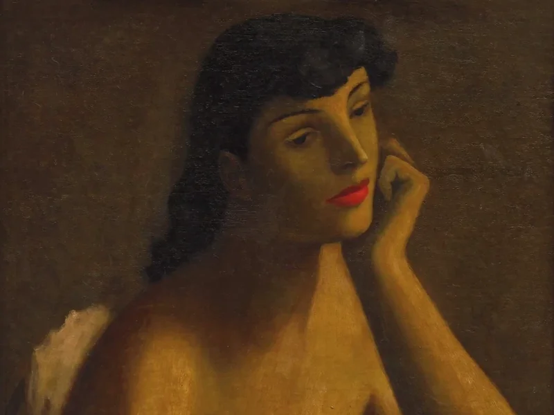 1907-Zdeněk Tůma - Ragazza seduta